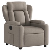 vidaXL Fauteuil Taupe - Stoffen Verstelbare Relaxstoel met 57% Korting!