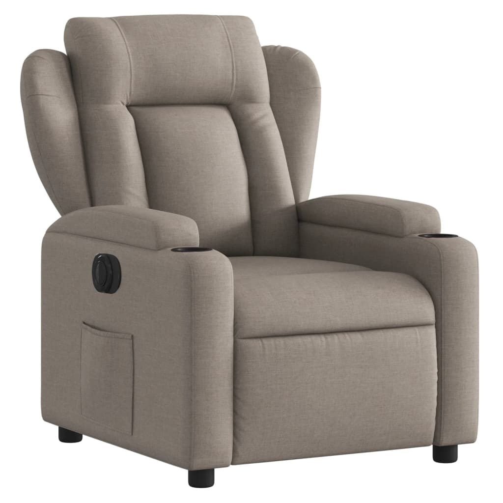vidaXL Fauteuil Taupe - Stoffen Verstelbare Relaxstoel met 57% Korting!