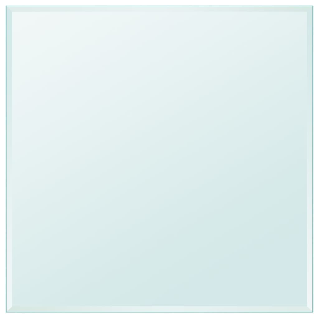 VidaXL Gehard Glazen Tafelblad 800x800mm - 35% Korting! Nieuwstaat