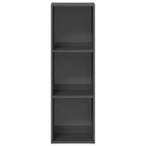 vidaXL Boekenkast/TV-meubel Grijs Hoogglans - 35% Korting - Ong. 114cm