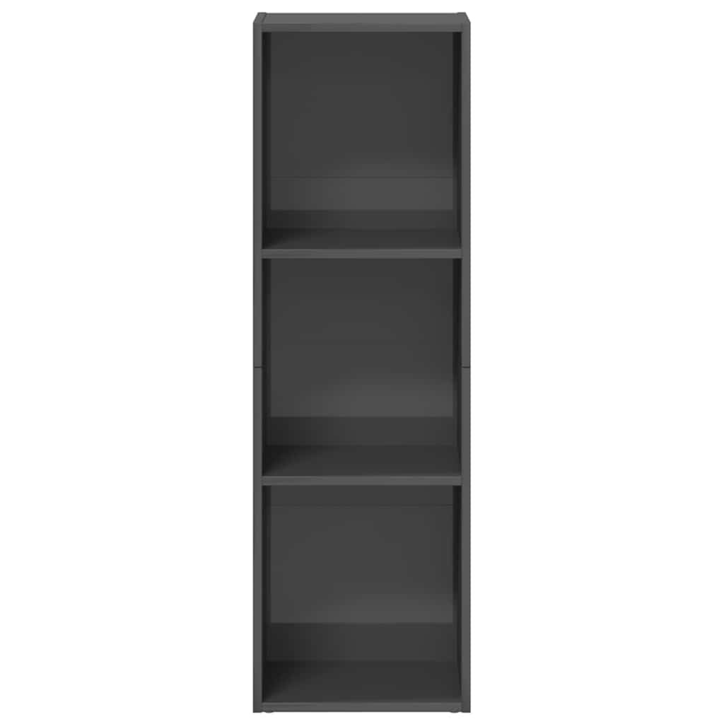 vidaXL Boekenkast/TV-meubel Grijs Hoogglans - 35% Korting - Ong. 114cm