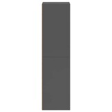 vidaXL Boekenkast/TV-meubel Grijs Hoogglans - 35% Korting - Ong. 114cm