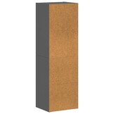 vidaXL Boekenkast/TV-meubel Grijs Hoogglans - 35% Korting - Ong. 114cm