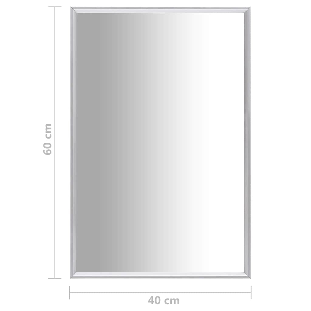 vidaXL Spiegel 60x40 cm Zilver - 35% Korting! Sfeervolle Decoratie