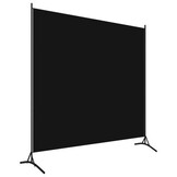 vidaXL Kamerscherm 1 Paneel 175x180 cm Zwart - 40% Korting!