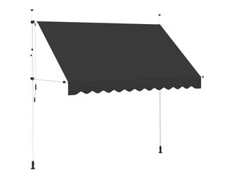 VidaXL Uittrekbare Luifel 300cm Antraciet - 35% Korting!