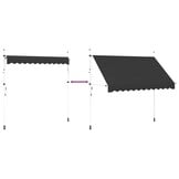 VidaXL Uittrekbare Luifel 300cm Antraciet - 35% Korting!