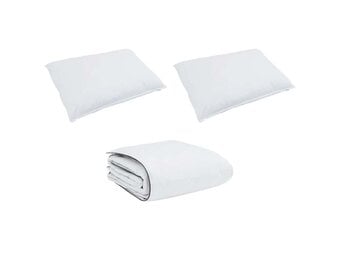 Winter Dekbedovertrek Set met kussen 3 pcs Wit 200 x 200 cm