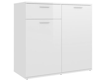 VidaXL Dressoir Hoogglans Wit - 40% Korting! | Exclusief bij Retortje