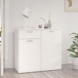 VidaXL Dressoir Hoogglans Wit - 40% Korting! | Exclusief bij Retortje