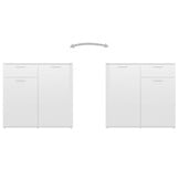 VidaXL Dressoir Hoogglans Wit - 40% Korting! | Exclusief bij Retortje