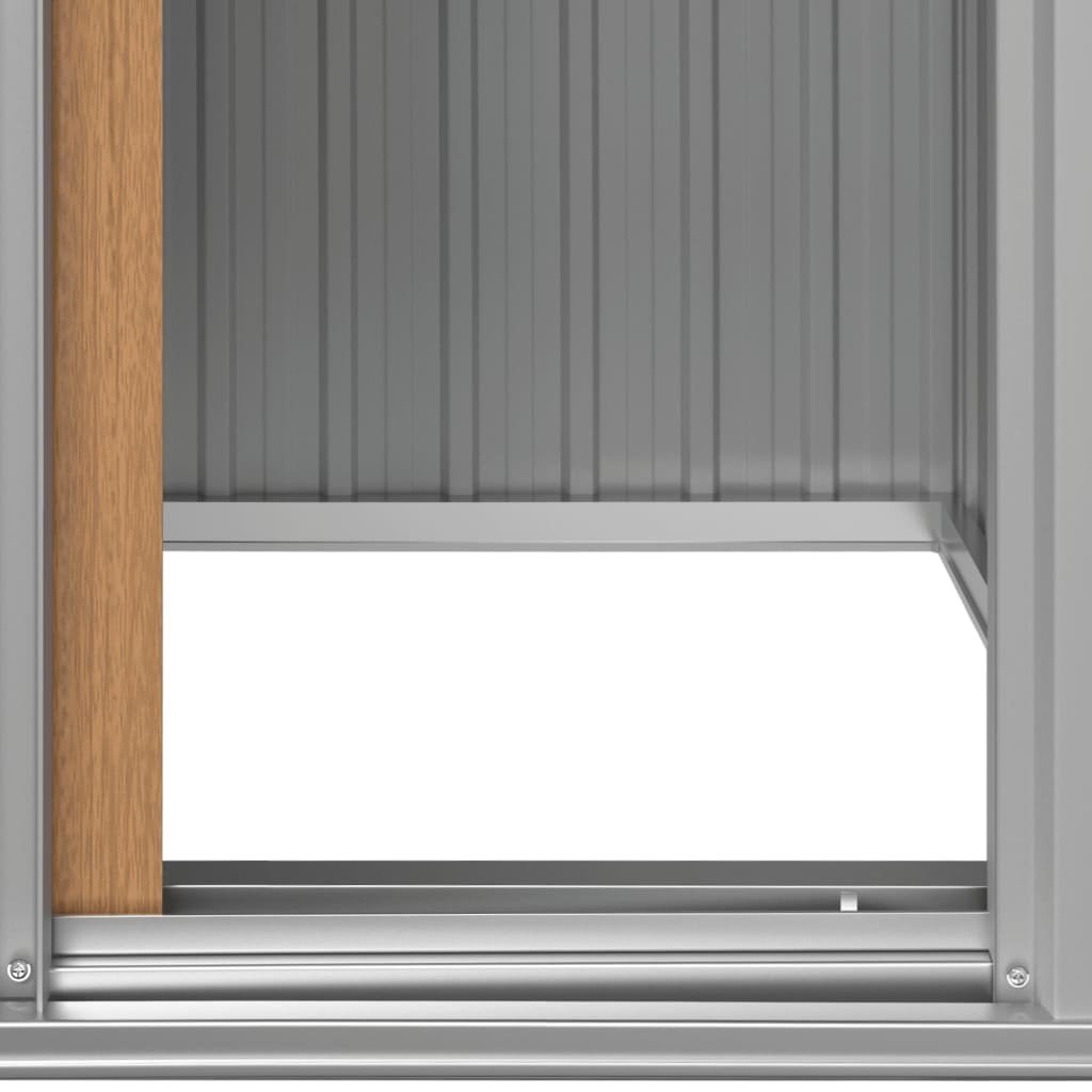 VidaXL Tuinschuur 126x97,5x177cm Staal Bruin - 40% Korting!