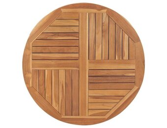 VidaXL Teakhouten Tafelblad Rond 90cm - 40% Korting! | Zo Goed Als Nieuw