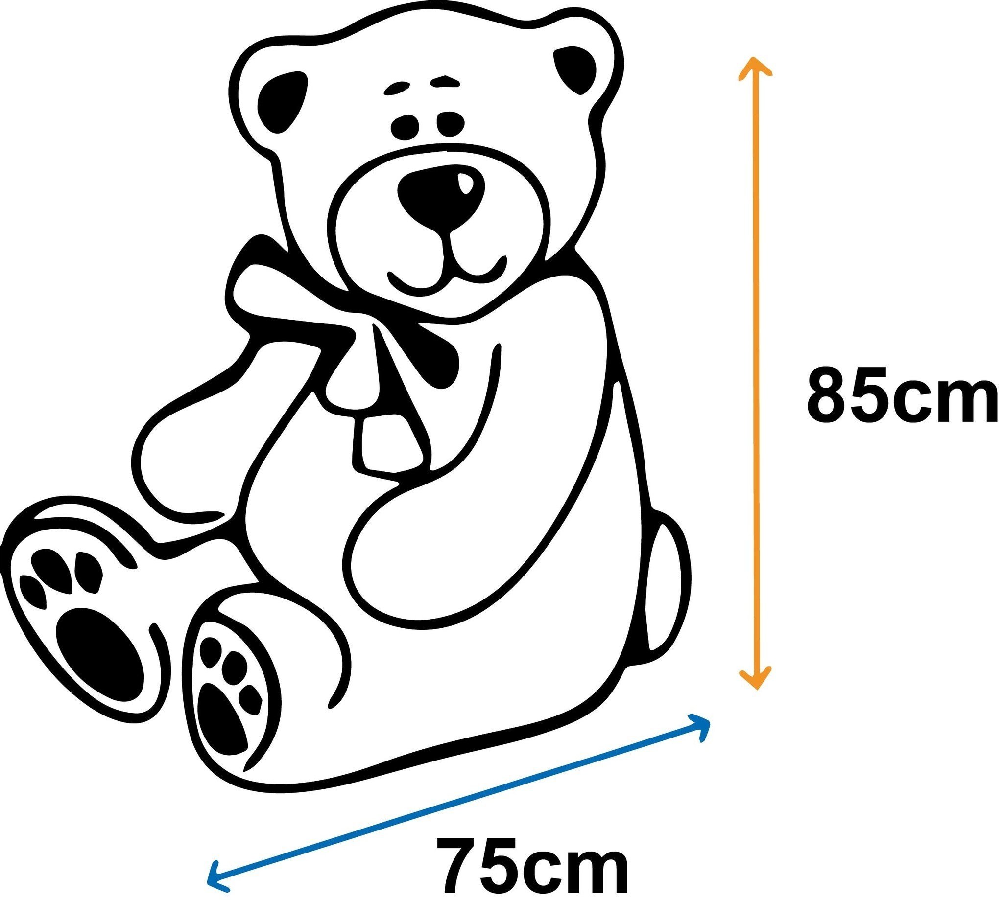 Grote Witte Knuffelbeer 160cm - I Love You & Hart - 60% Korting!