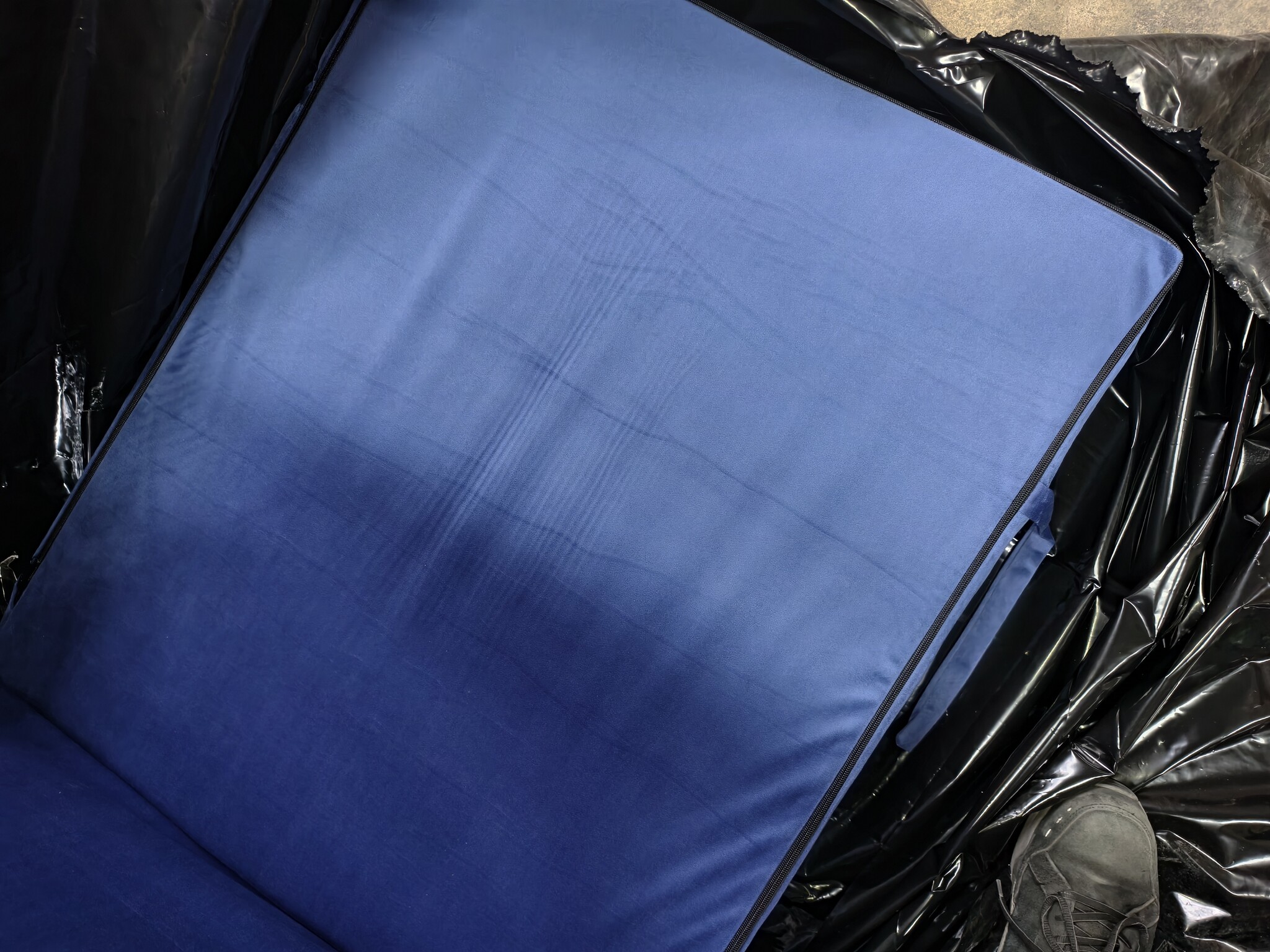 Luxe Logeermatras Navy Blauw - 200x70x15cm - Opvouwbaar - 60% Korting!