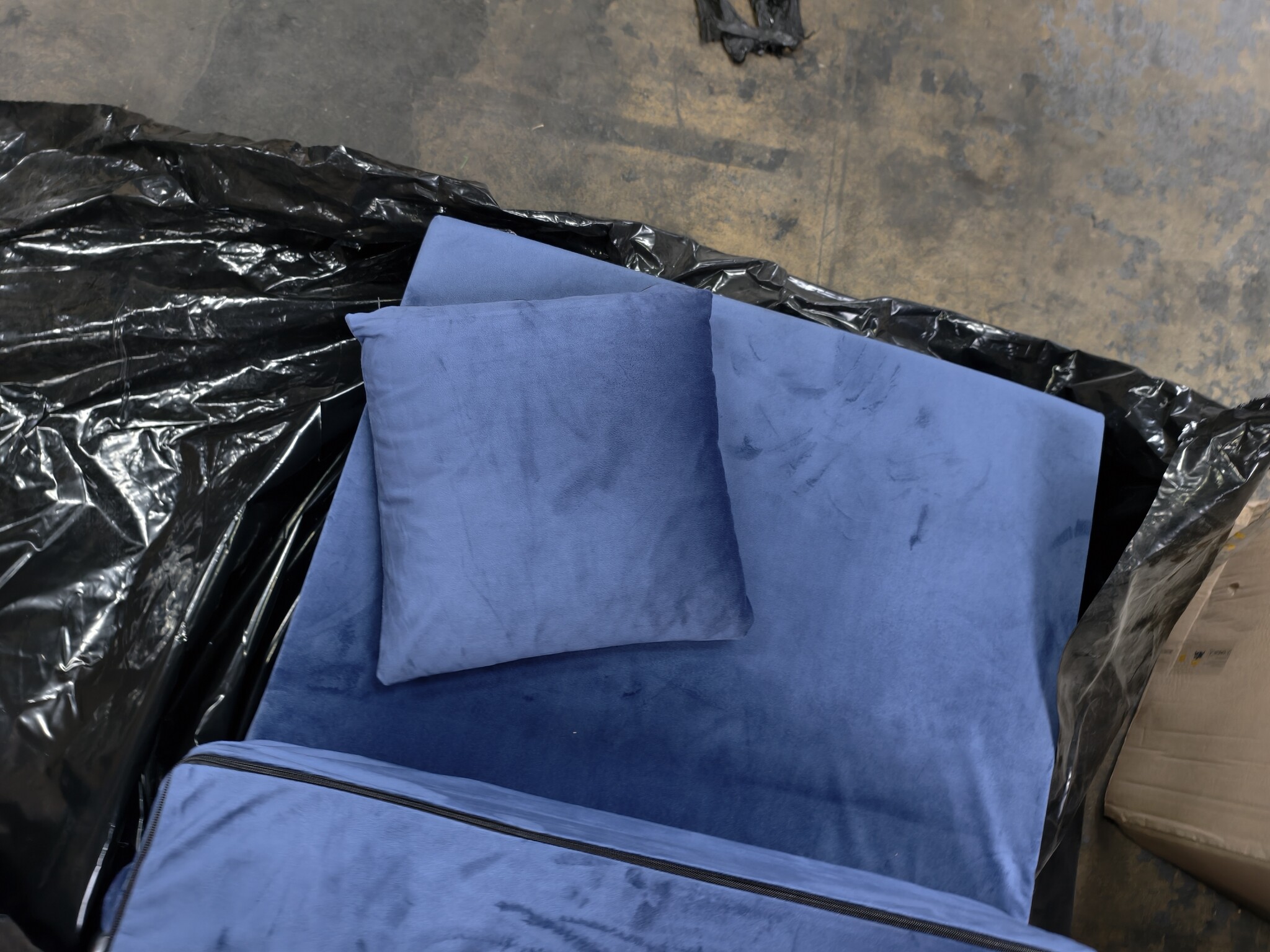 Luxe Logeermatras Navy Blauw - 200x70x15cm - Opvouwbaar - 60% Korting!