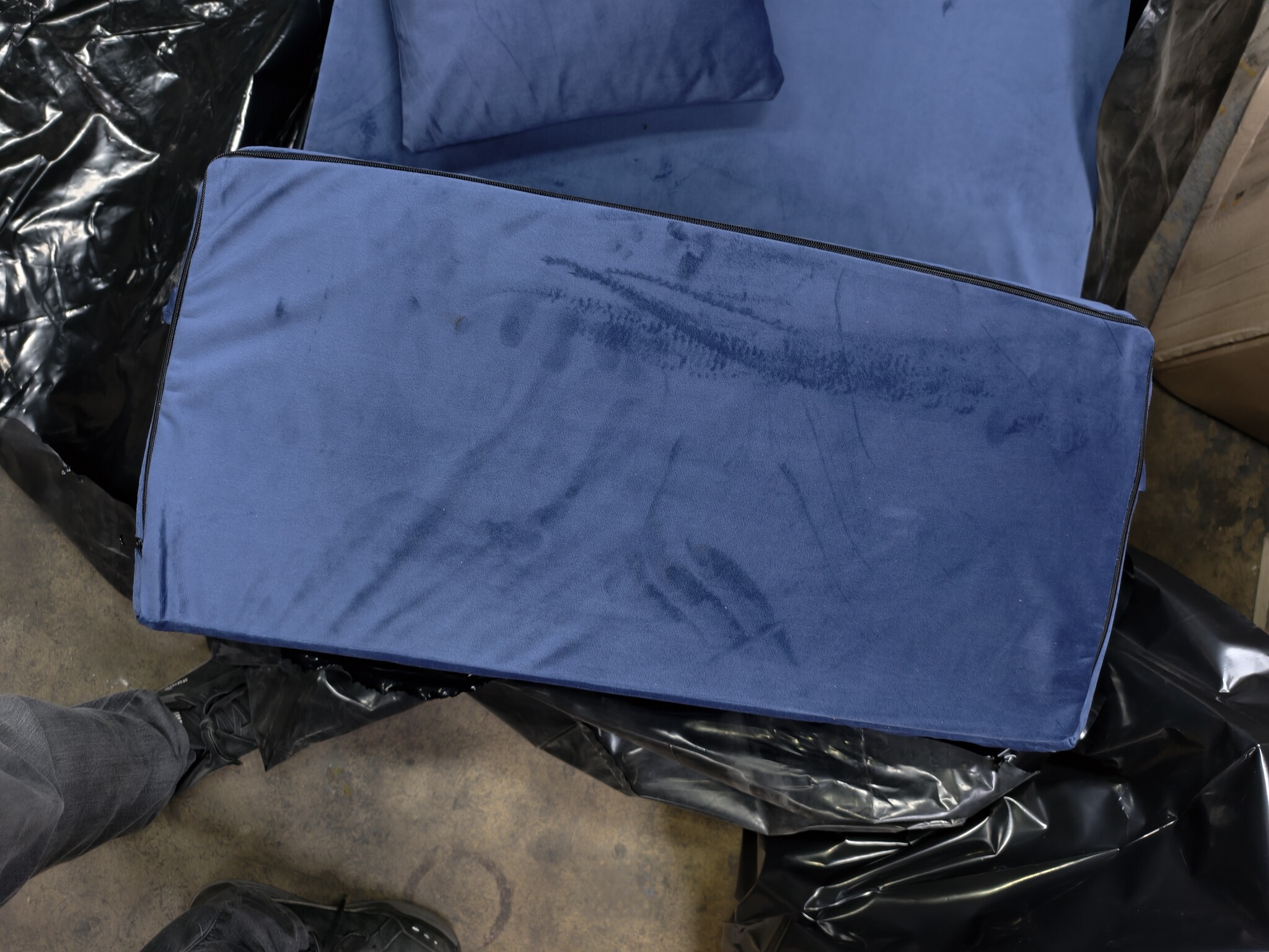 Luxe Logeermatras Navy Blauw - 200x70x15cm - Opvouwbaar - 60% Korting!