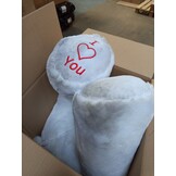 Grote Witte Knuffelbeer 160cm - I Love You & 60% Korting!