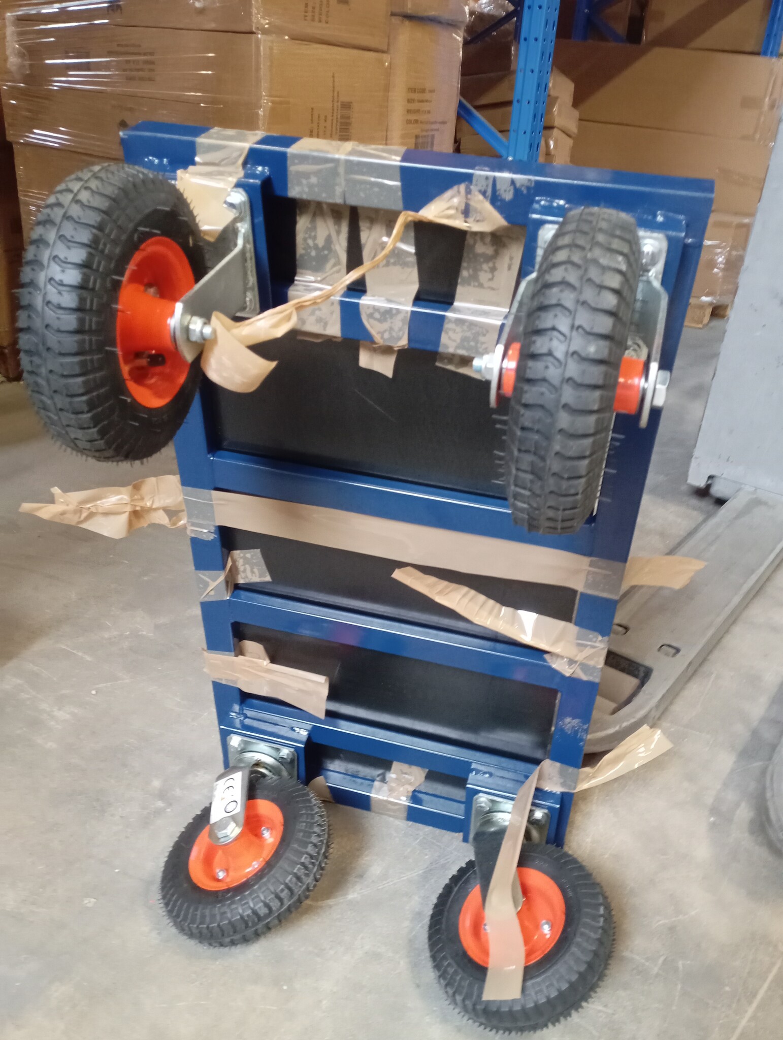 Magazijn transportwagen - 90x50x42cm - HIGHER - max. 650 kg