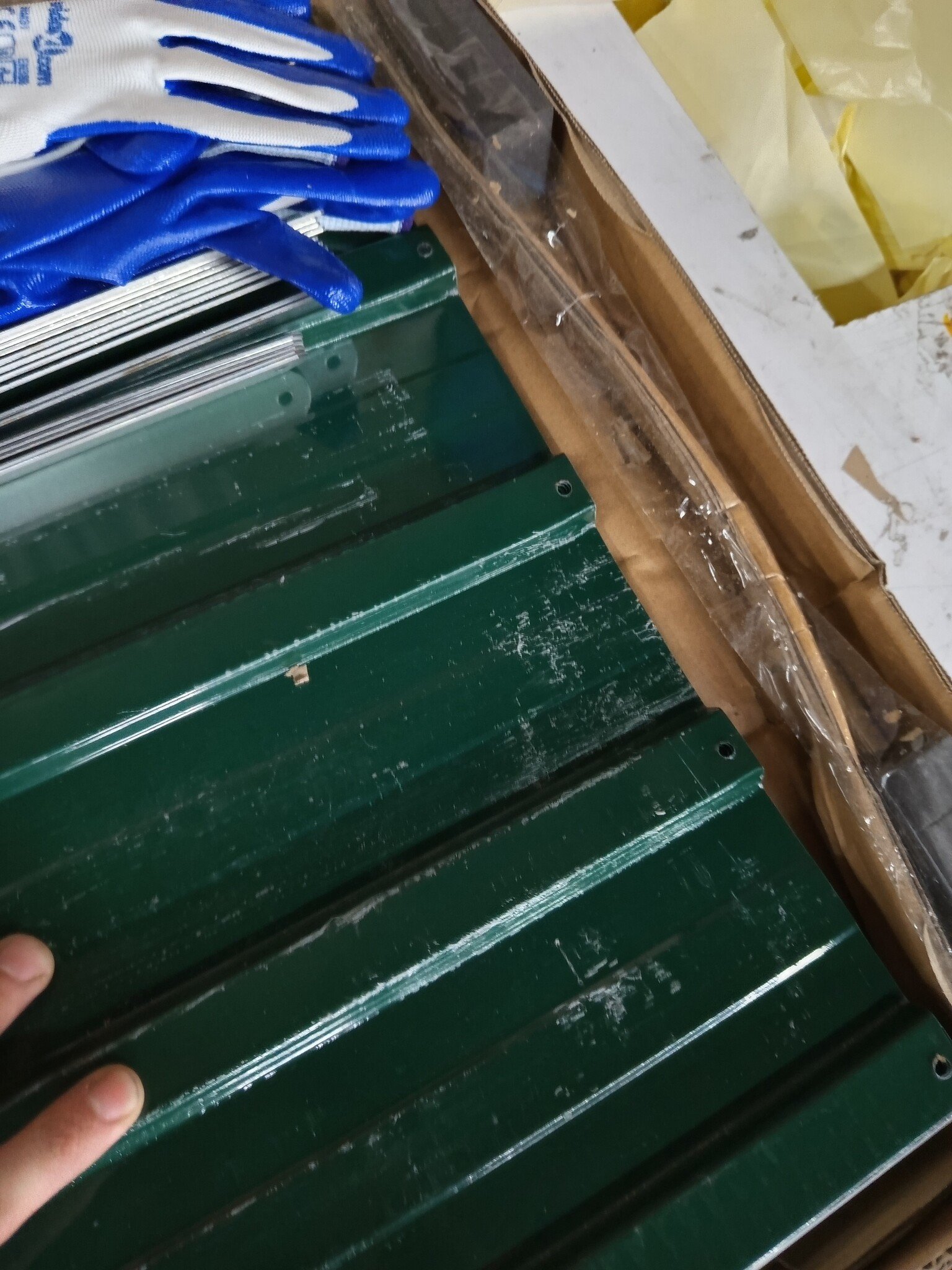 vidaXL Plantenbak verhoogd 480x80x45 cm gegalvaniseerd staal groen