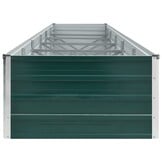 vidaXL Plantenbak verhoogd 480x80x45 cm gegalvaniseerd staal groen