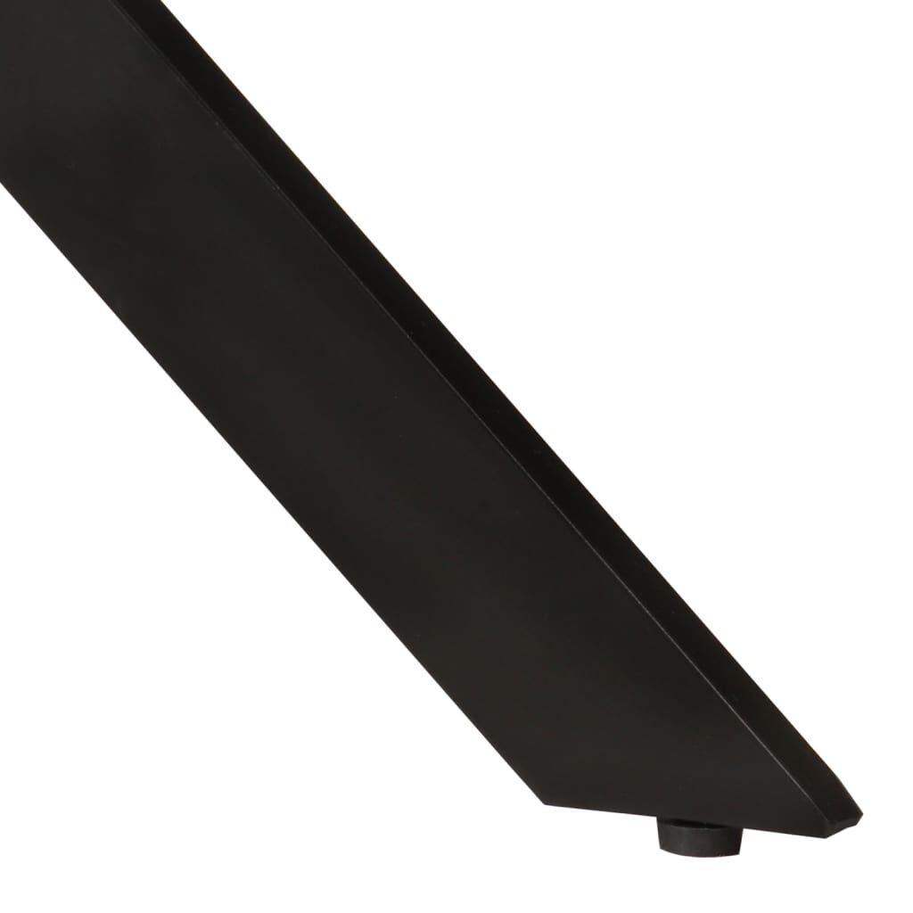 vidaXL Eettafel Ø110x78 cm massief mangohout en staal