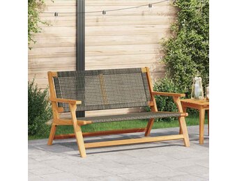 vidaXL Tuinmeubelen Grijs 122 x 78 x 73cm Massief acaciahout