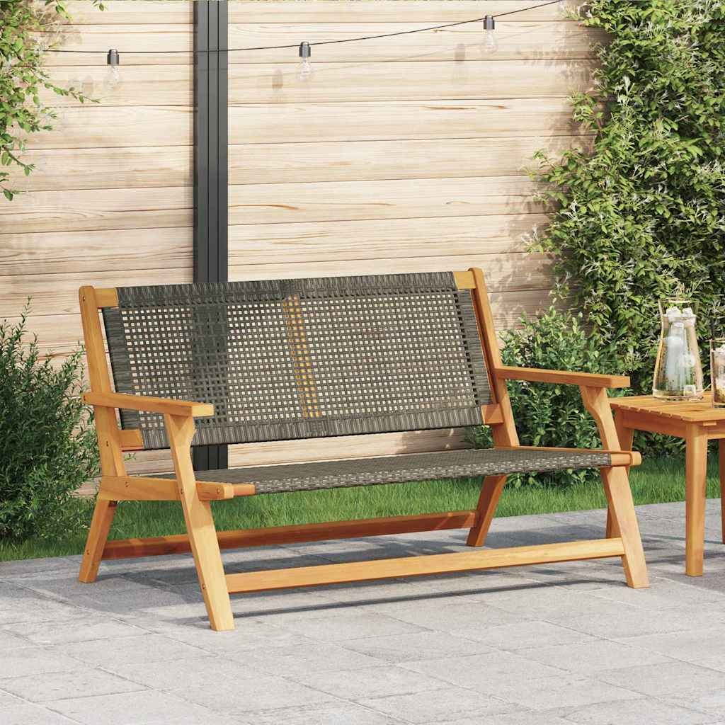 vidaXL Tuinmeubelen Grijs 122 x 78 x 73cm Massief acaciahout