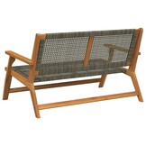 vidaXL Tuinmeubelen Grijs 122 x 78 x 73cm Massief acaciahout