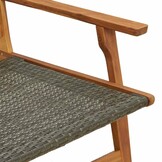 vidaXL Tuinmeubelen Grijs 122 x 78 x 73cm Massief acaciahout