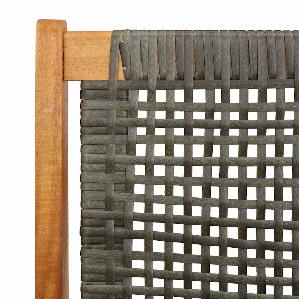 vidaXL Tuinmeubelen Grijs 122 x 78 x 73cm Massief acaciahout