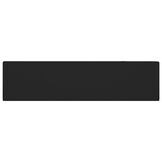 vidaXL Wastafel met overloop keramiek matzwart