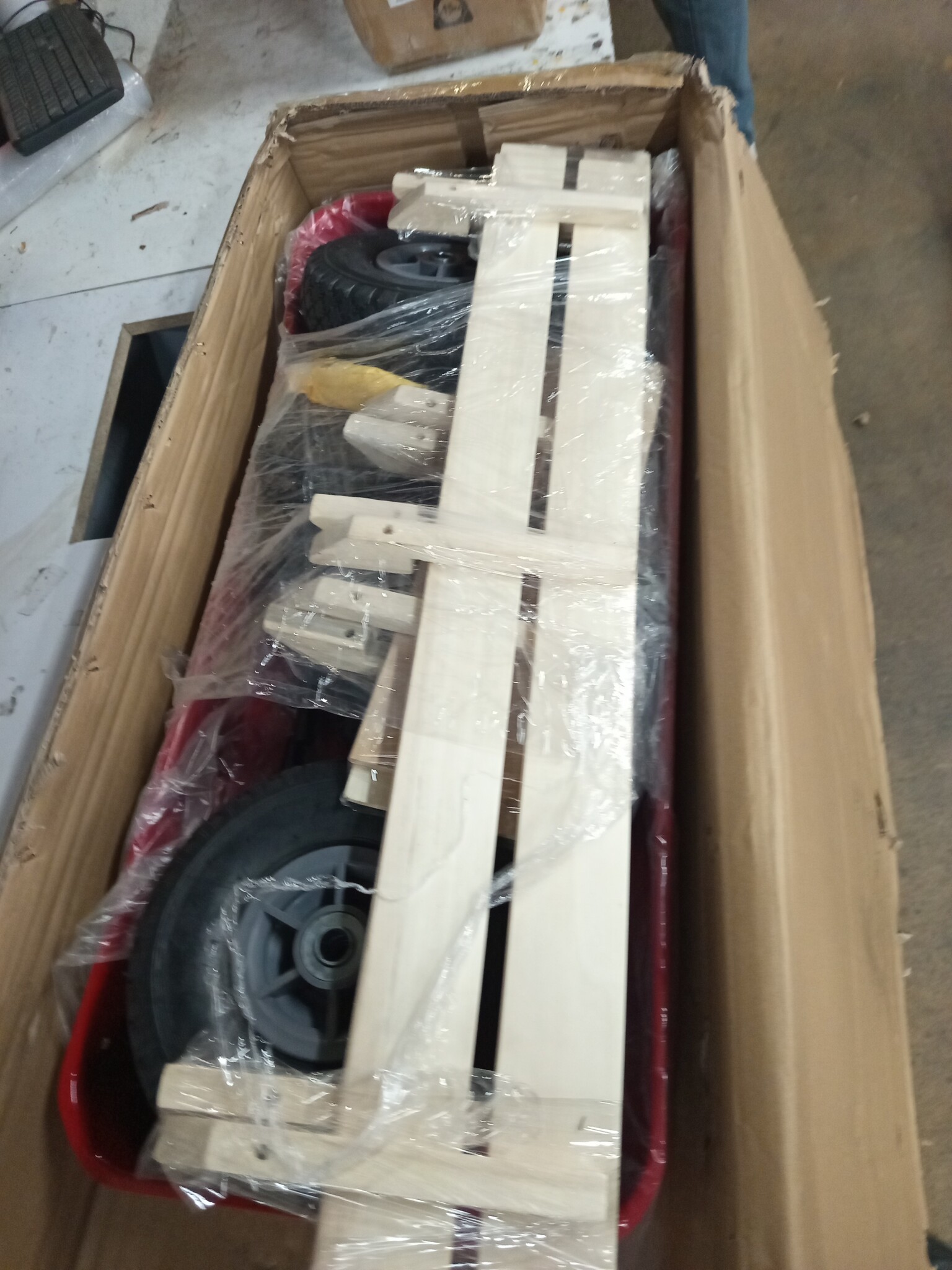 vidaXL Tuinwagen 150 kg rood