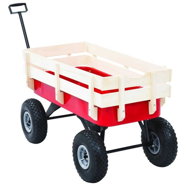 vidaXL Tuinwagen 150 kg rood