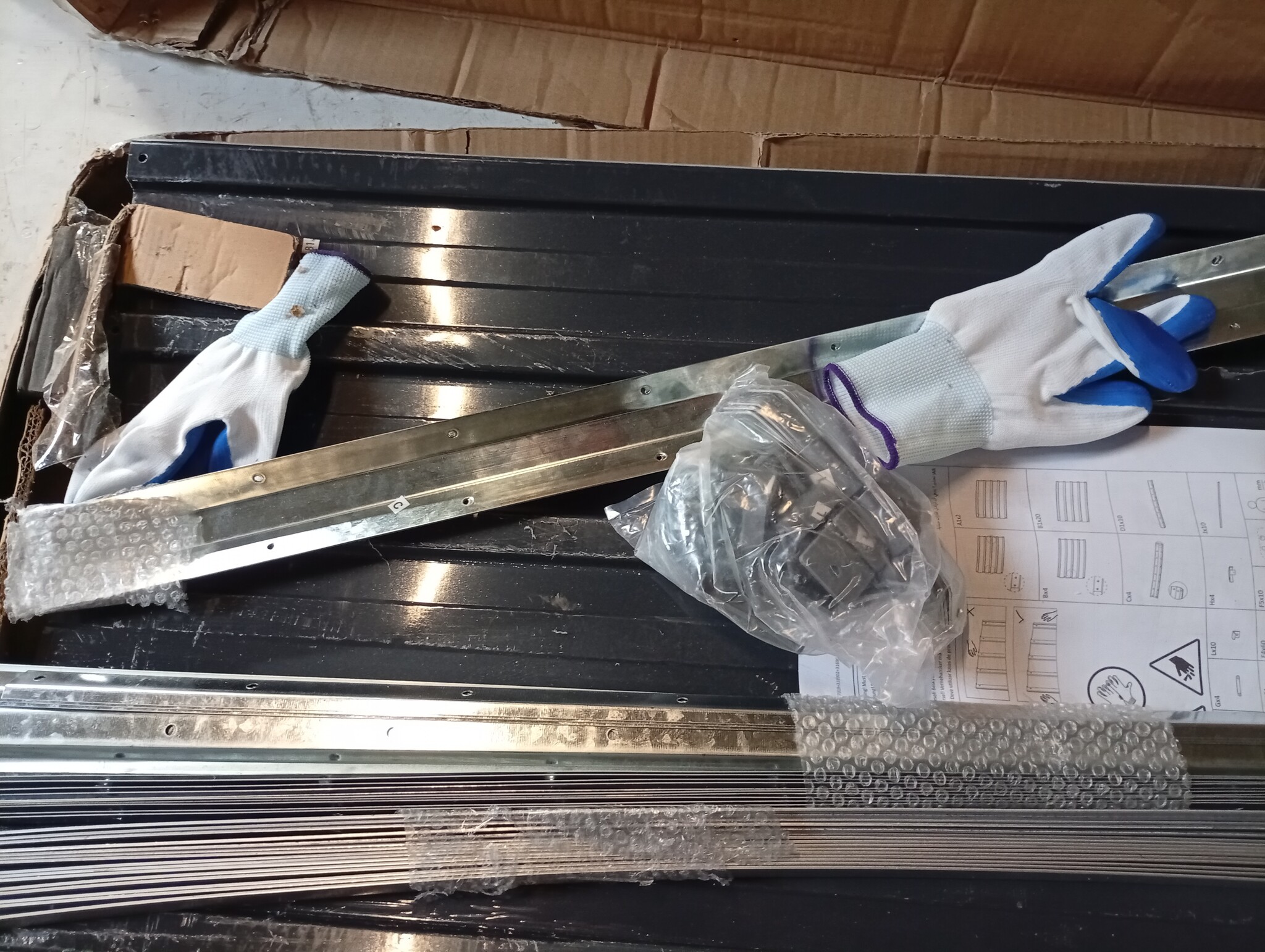 vidaXL Plantenbak verhoogd 480x80x77 cm gegalvaniseerd staal antraciet