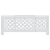 vidaXL Radiatorombouw 205 cm MDF wit