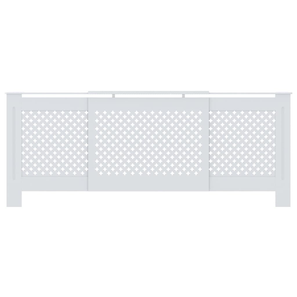 vidaXL Radiatorombouw 205 cm MDF wit