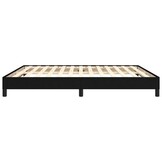 vidaXL Bedframe zonder matras stof zwart 180x200 cm