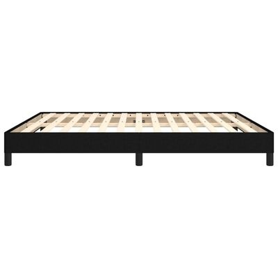 vidaXL Bedframe zonder matras stof zwart 180x200 cm