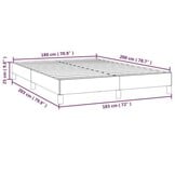 vidaXL Bedframe zonder matras stof zwart 180x200 cm