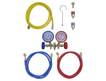 Manometer set voor airco met 2-richtingen