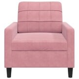 vidaXL Fauteuil 60 cm fluweel roze
