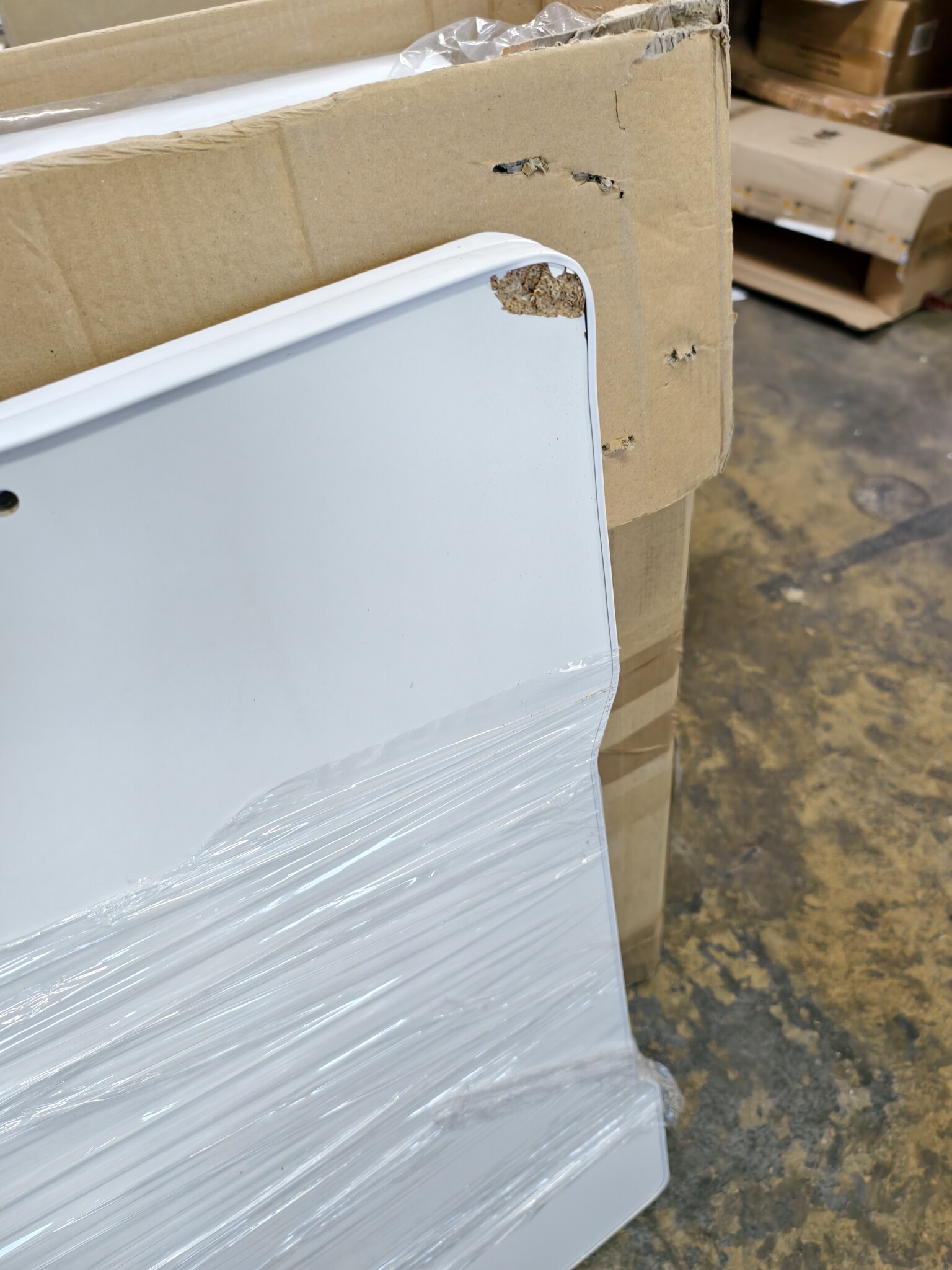 Peuterbed LUK - kinderbed met hek en matras - 160x80 cm - wit