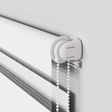 vidaXL Zebra rolgordijn 150x200 cm stofbreedte 145,9cm polyester wit