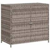 vidaXL Tuinkast 83x45x76 cm poly rattan grijs