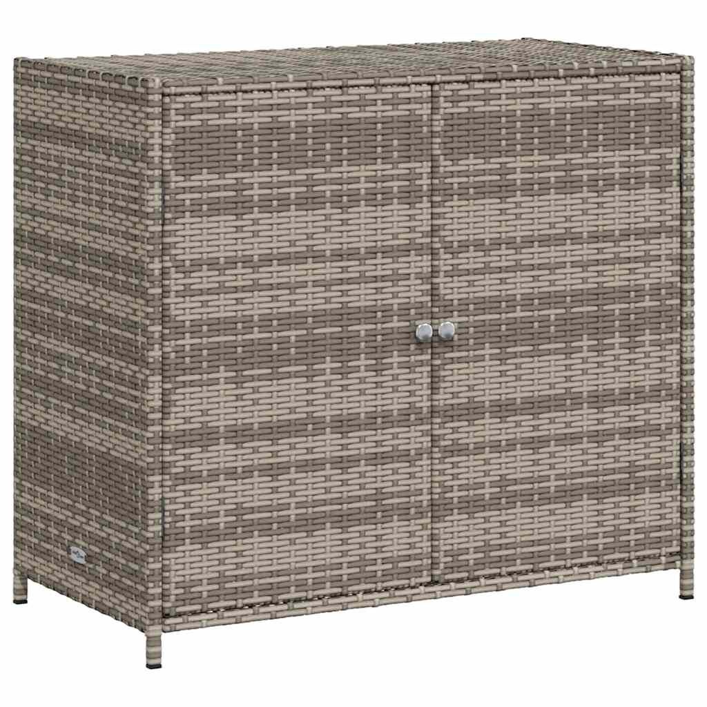 vidaXL Tuinkast 83x45x76 cm poly rattan grijs
