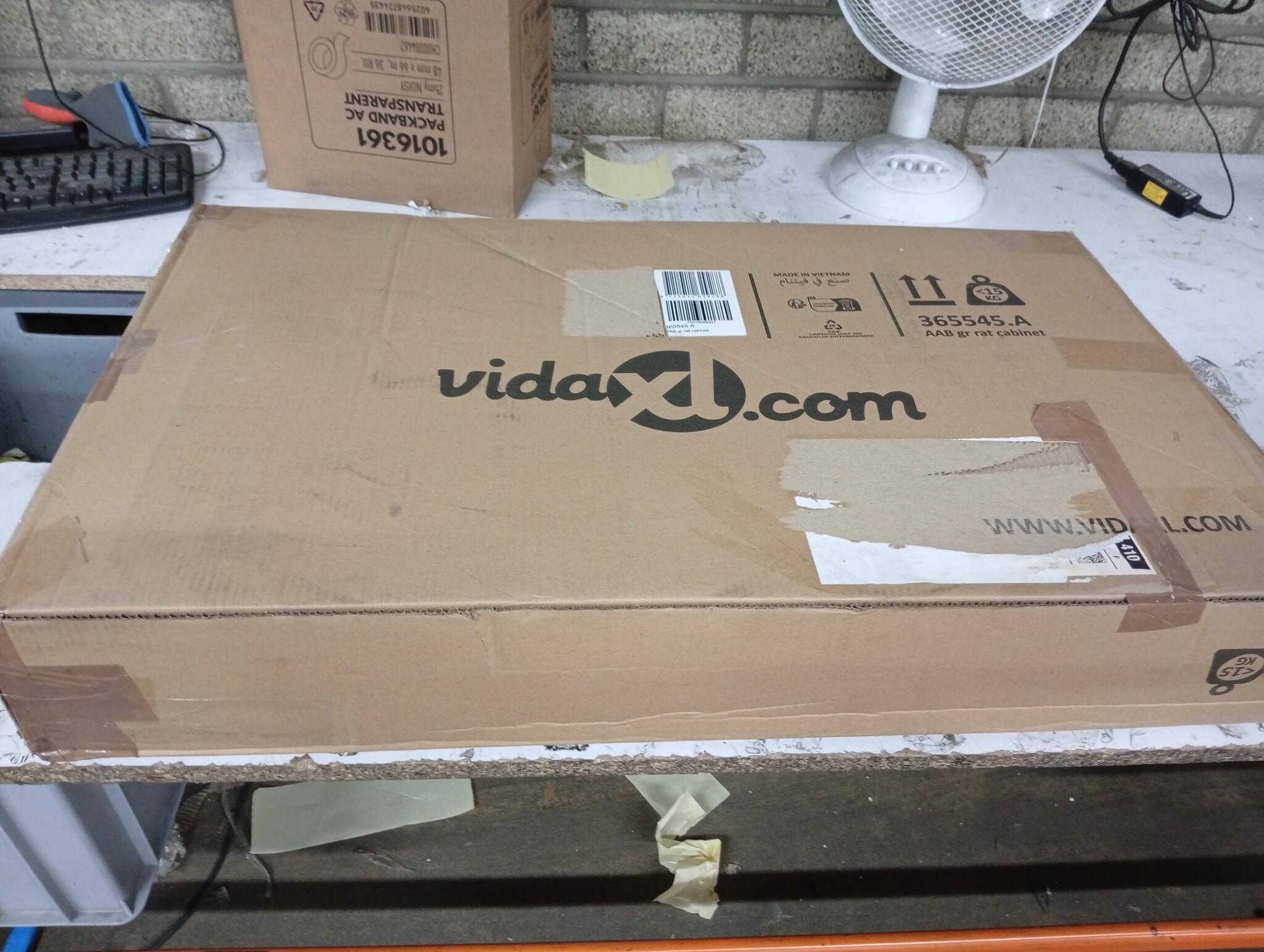 vidaXL Tuinkast 83x45x76 cm poly rattan grijs