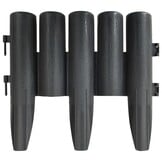 vidaXL Gazonranden 36 st 10 m PP antracietkleurig