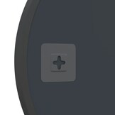 vidaXL Wandspiegel 50 cm zwart