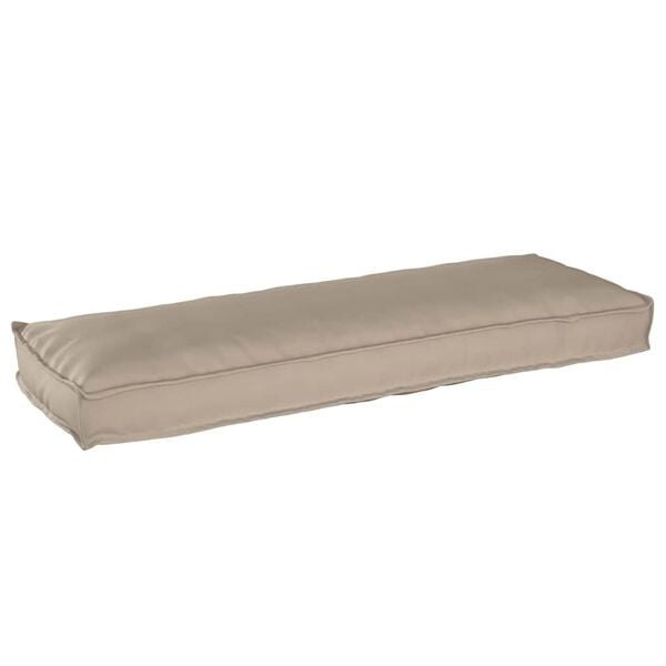 vidaXL Pallet Kussen Set 2 pcs Taupe 120 x 40 x 8 cm Oxford stof